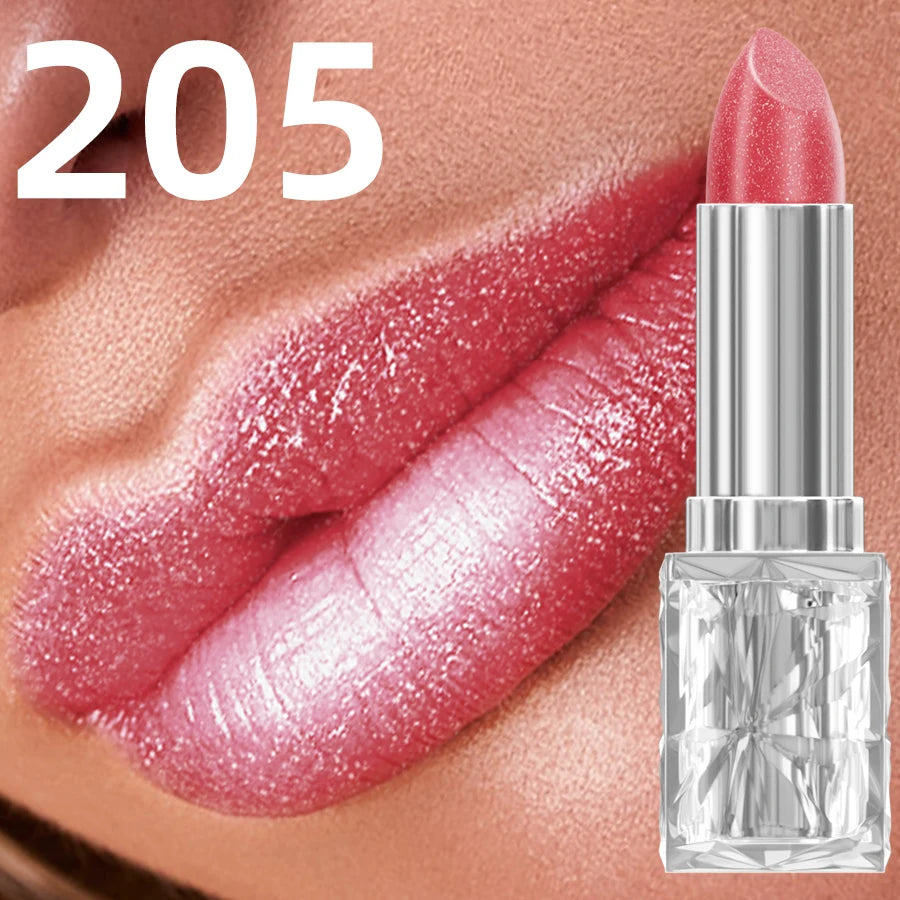 Metallic Lipstick Set Hydrating, Highly Pigmented Shine — Soft Pink Lilac | KIMLUD
