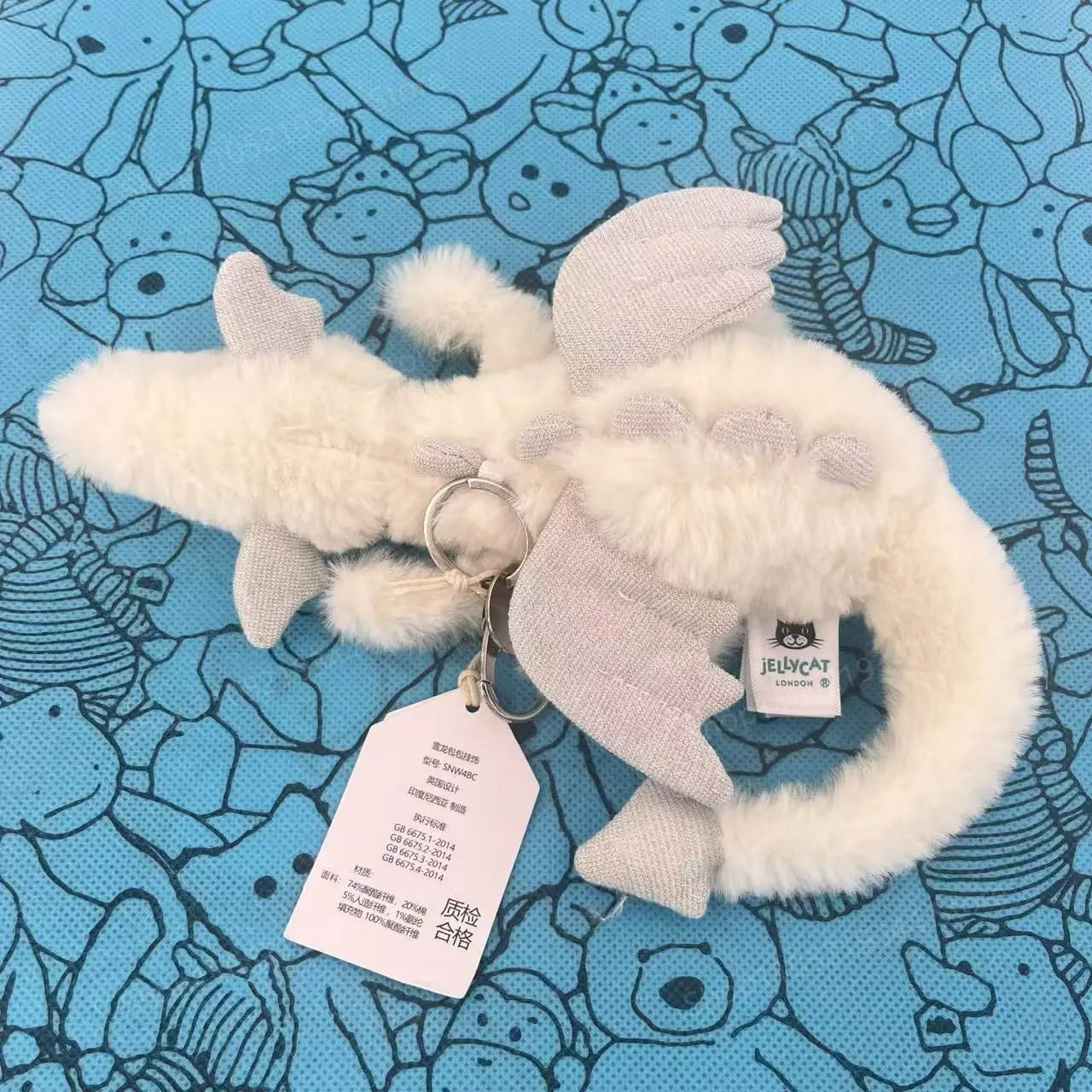 Fluffy Plush Bird Toy With Soft Furry Coat — Blue | KIMLUD