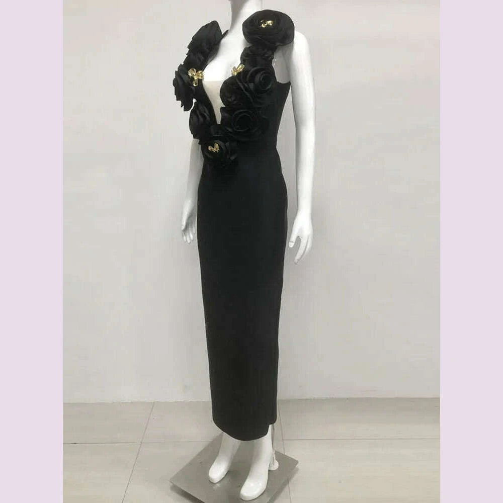 chic-women-celebrity-sexy-deep-v-neck-flower-black-maxi-long-bandage-bodycon-dress-2025-elegant-evening-club-party-outfit-kimlud-kimlud-33914743