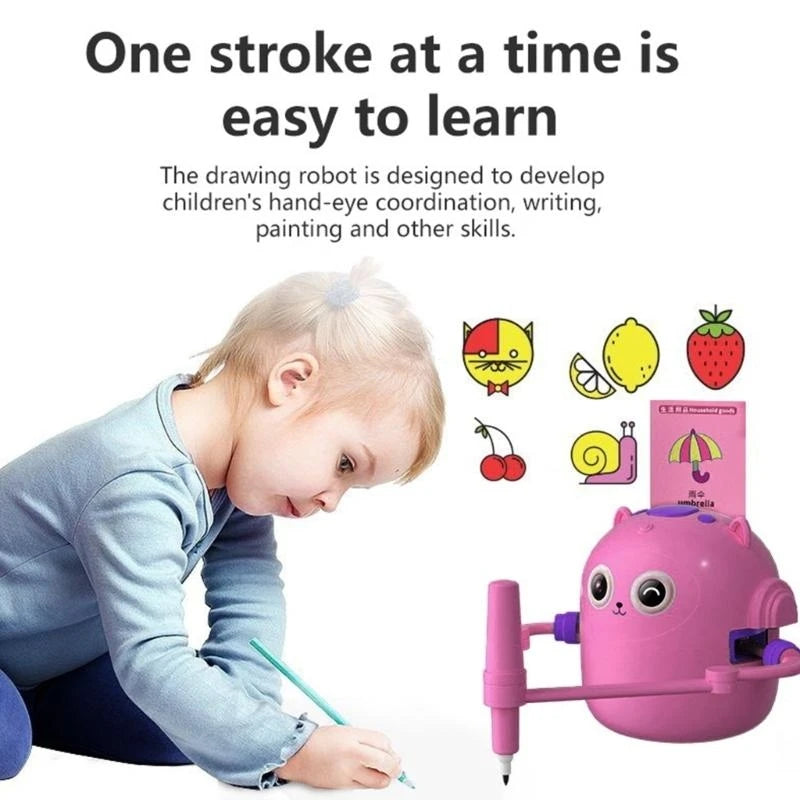 Automatic Drawing Robot Toy with 100 For Children Creative Learning And Education Parent Kids Activity Toy