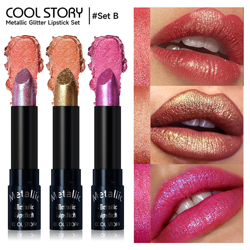 Lipstick – Waterproof Long Lasting – Metallic Purple | KIMLUD