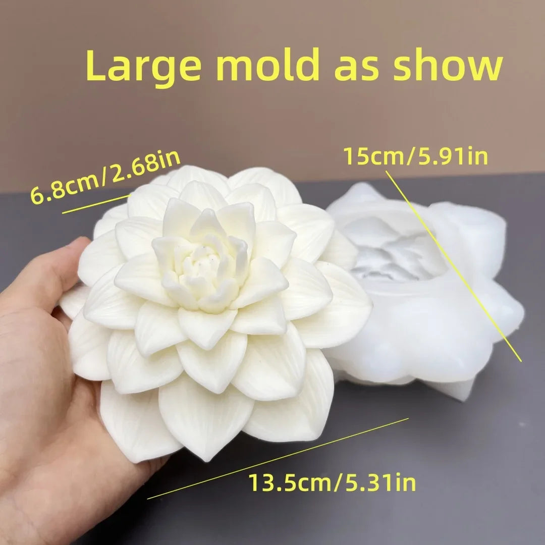 KIMLUD, Peony Rose Bud Bouquet Candle Silicone Mold Peony Flower Clusters Candle Mould Christmas Gift Flower Bundle Resin Gypsum Molds, KIMLUD Womens Clothes