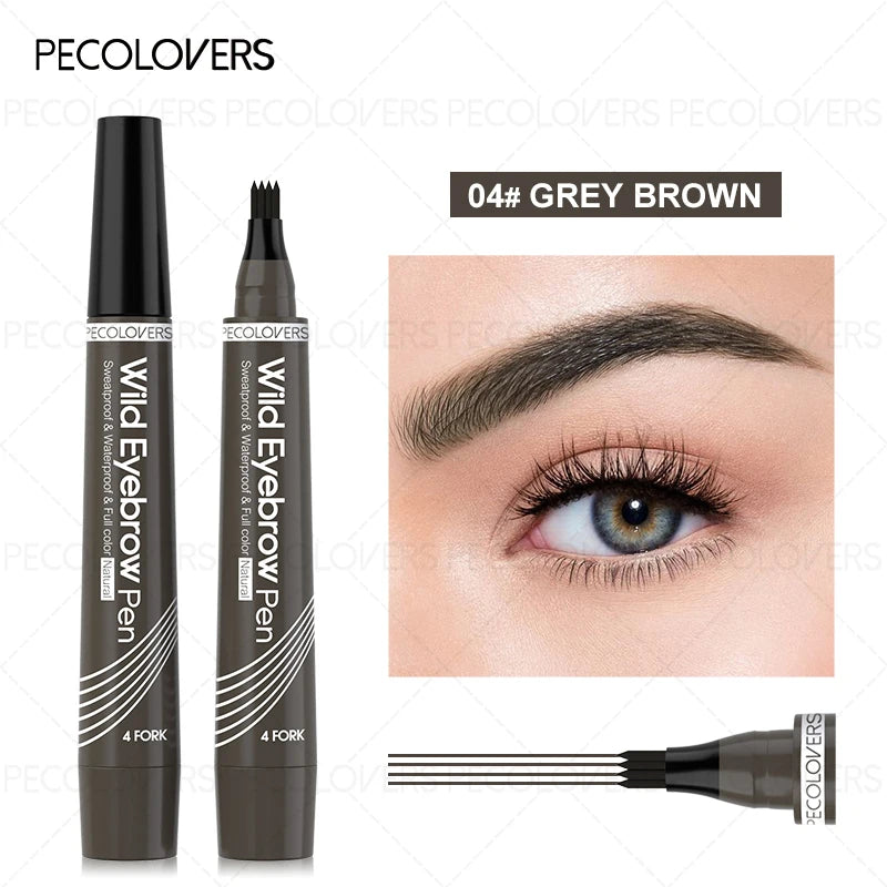 Eyebrow Pen – Long-Lasting Waterproof – Brow Pencil – Brown | KIMLUD