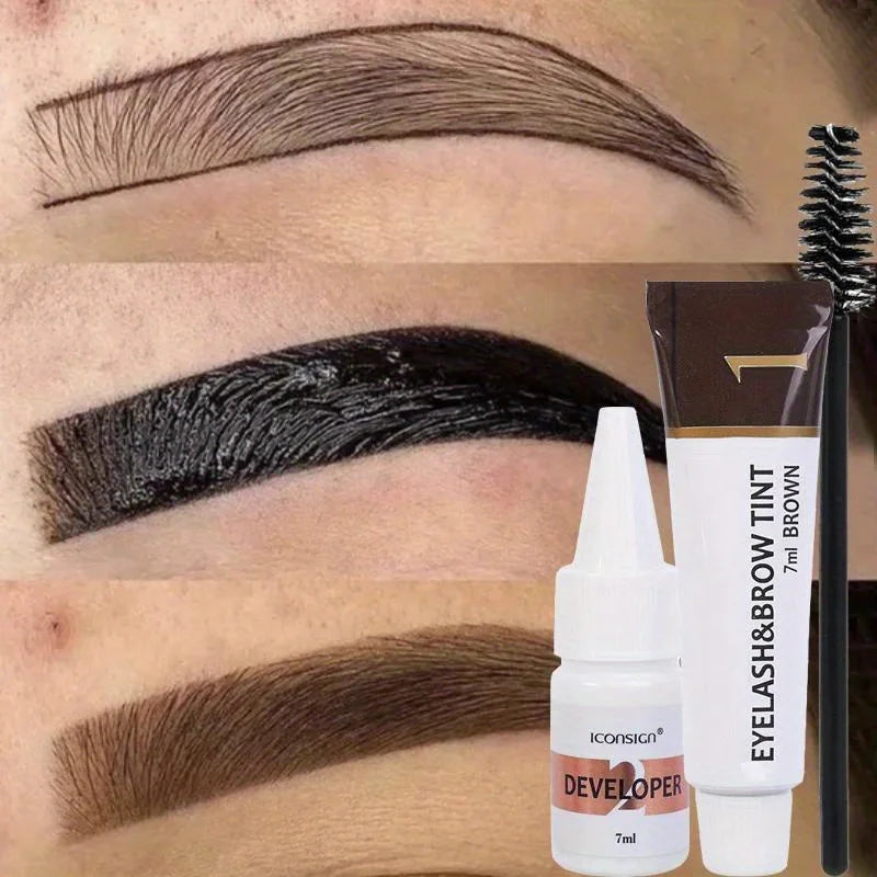 Eyelash And Eyebrow Tinting Kit – Two-In-One – Cream | KIMLUD