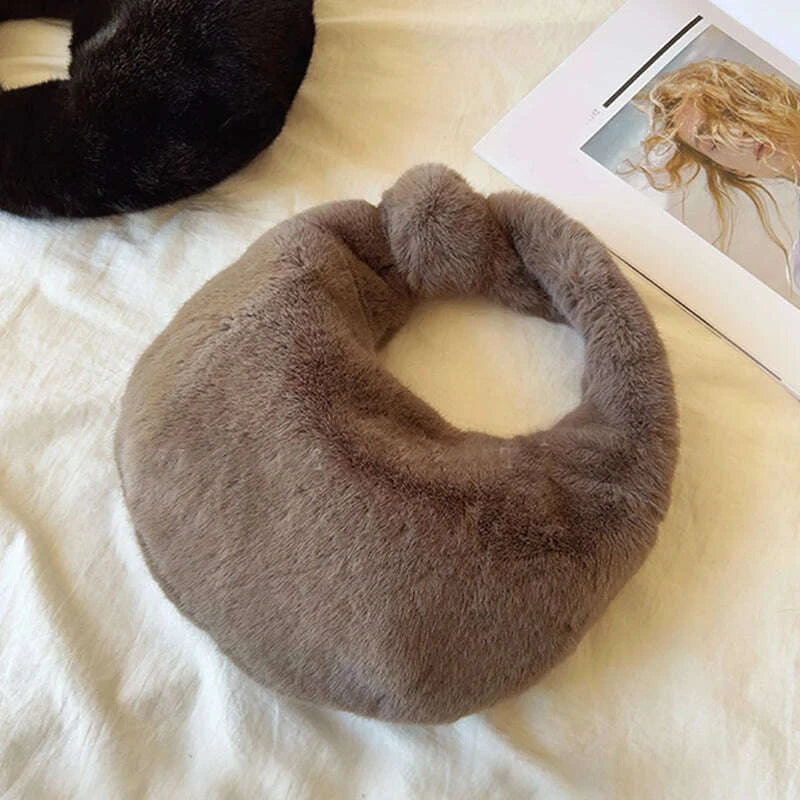 solid-color-plush-dumpling-bag-simple-style-niche-design-faux-fur-handbag-tote-small-womens-underarm-hobo-bagkimludkimlud-35556590