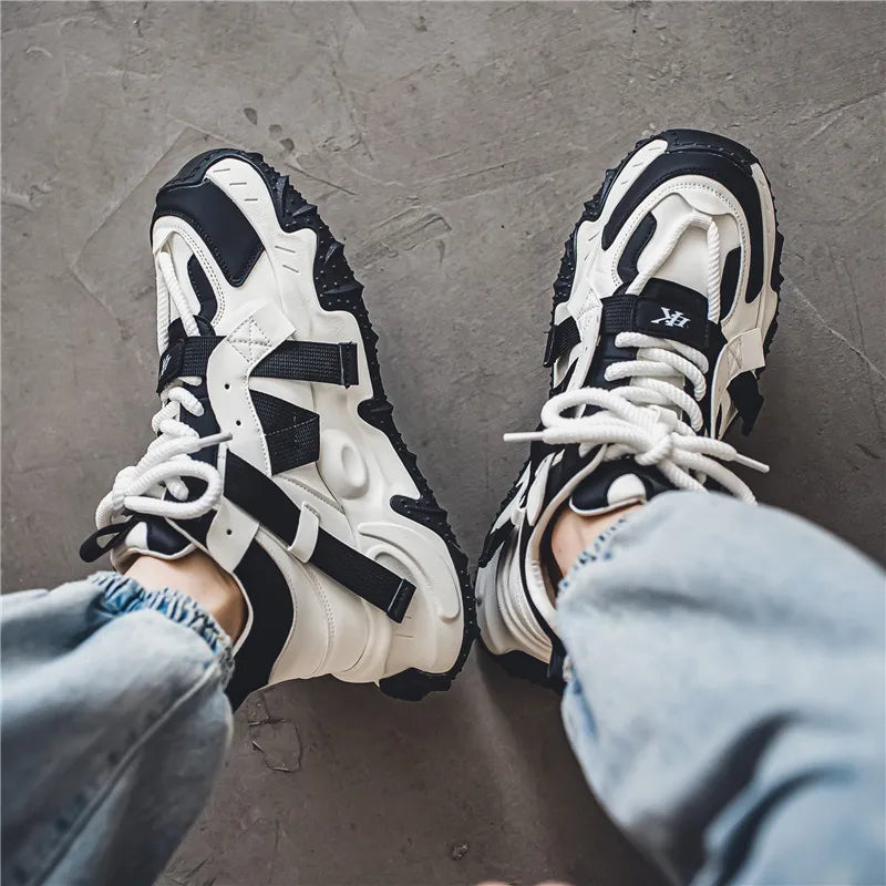 Men's Casual Sneakers - Height Increasing Thick Sole - EVA Insole | KIMLUD