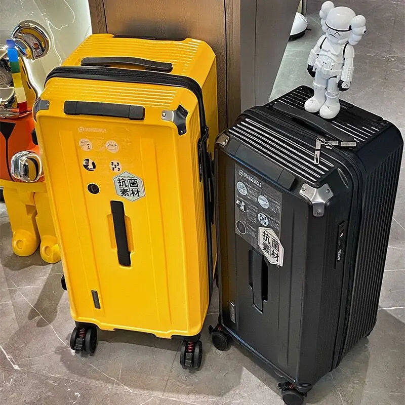 High-Quality Polycarbonate Travel Luggage — Black | KIMLUD