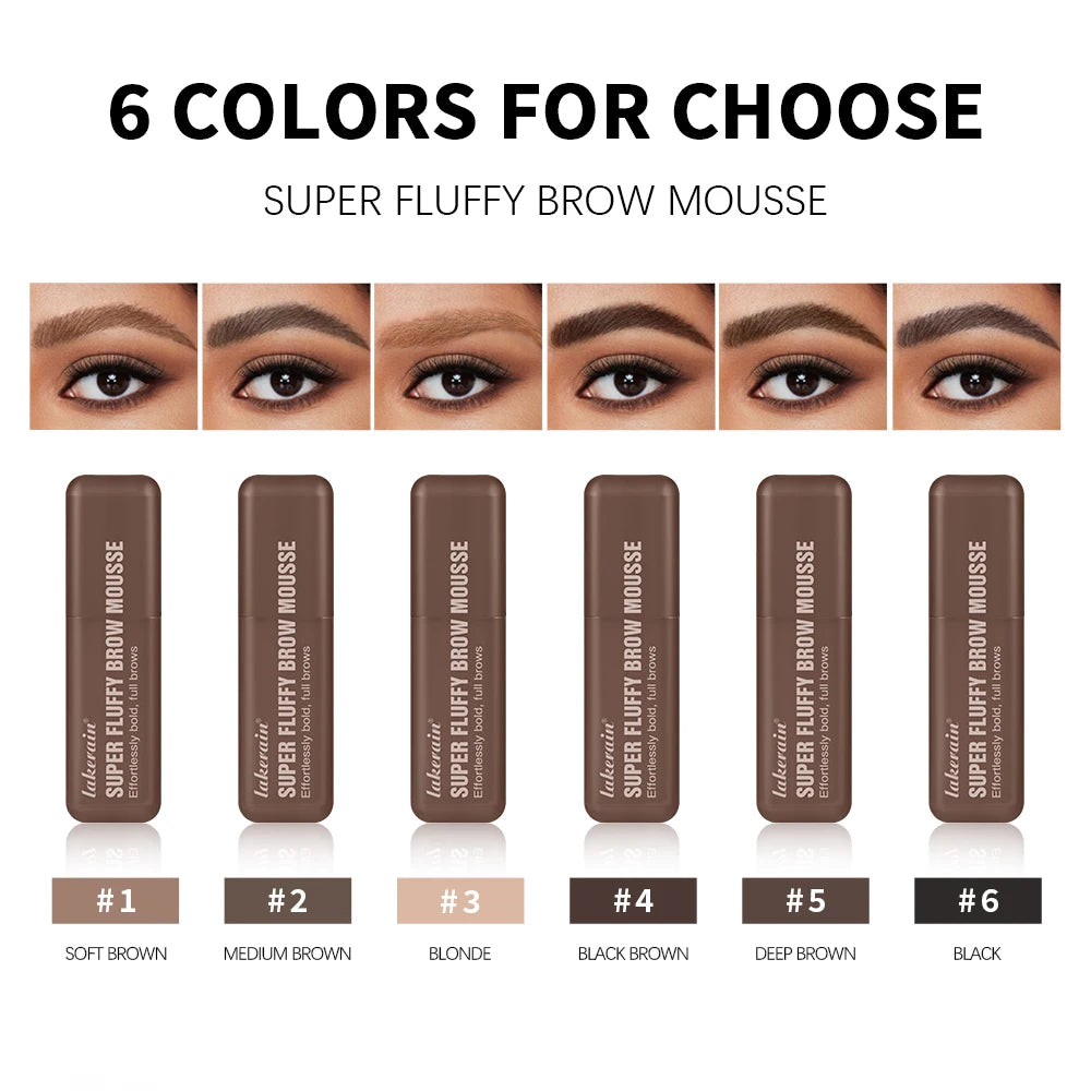 Waterproof Eyebrow Mousse Superfluff Volumizing Brow Thick Fluffy Brows Soft Long-lasting Makeup Fluffy Thick Eyebrows  Makeup