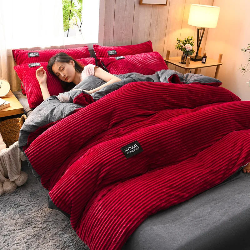 Duvet Cover – Winter Warmth – Velvet | KIMLUD