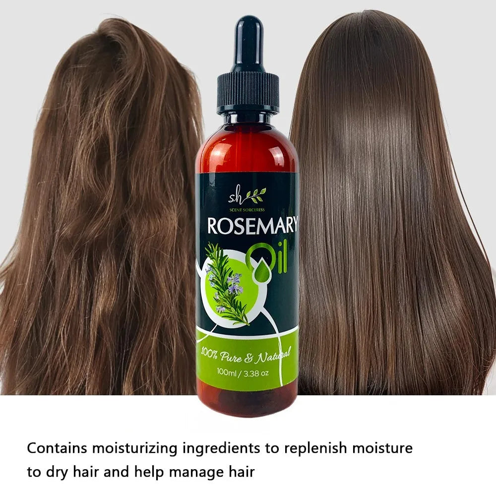 Rosemary Essential Oil – 100 ml Bottle – Glass Dropper | KIMLUD