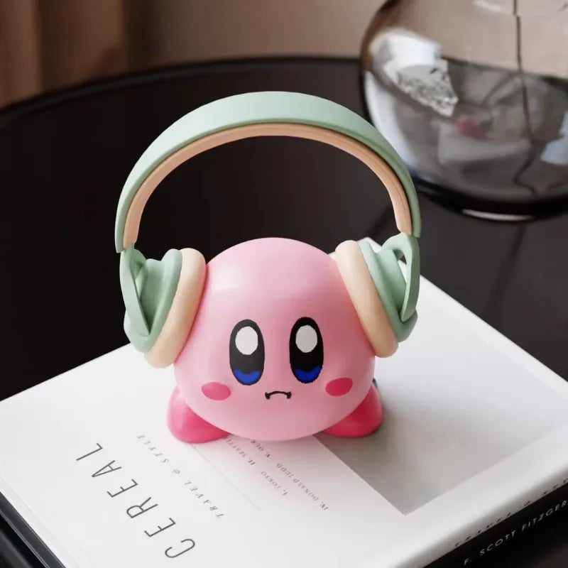 Kirby Cartoon Headphone Stand Anime Home Office Decoration Display Headset Holder Creative Ornaments Earphone Bracket Organizer