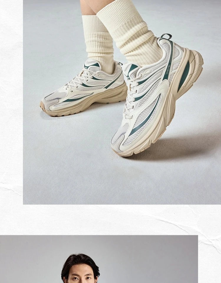 Xtep Little Basque 2 Casual Shoes for Men 2025 Summer Vintage Breathable Comfortable Non-Slip Durability Sneakers 875219320017