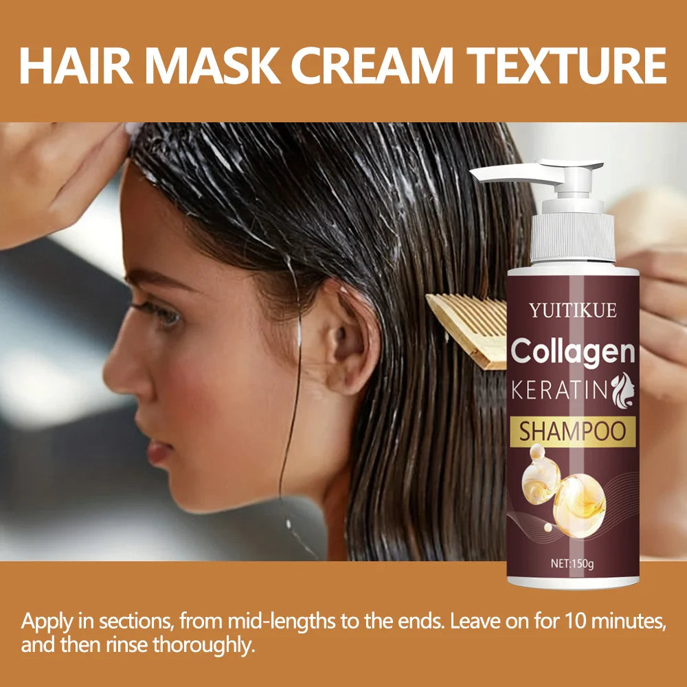 Argan Oil Shampoo Nourishing for Dry Hair — Deep Burgundy | KIMLUD