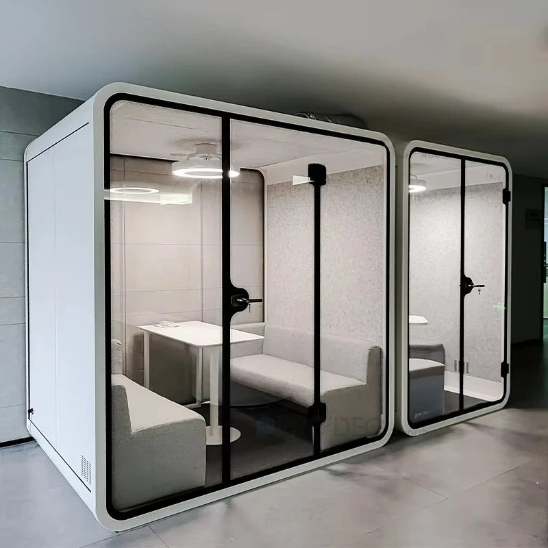 Meeting Pod – Soundproof Booth – Aluminum Frame | KIMLUD
