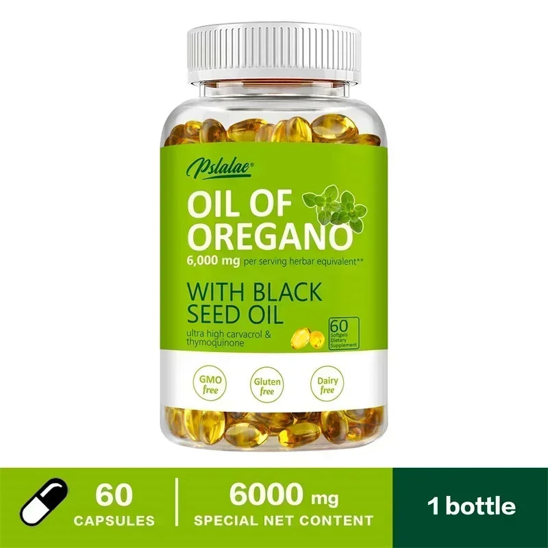 Oregano Oil - Natural Antioxidant, Immune Support, Balance Intestinal Flora, Promote Digestion and Absorption