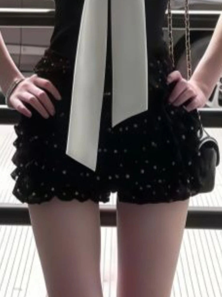 Two-Piece Set – Strapless Top And Mini Skirt – Bow Detail | KIMLUD
