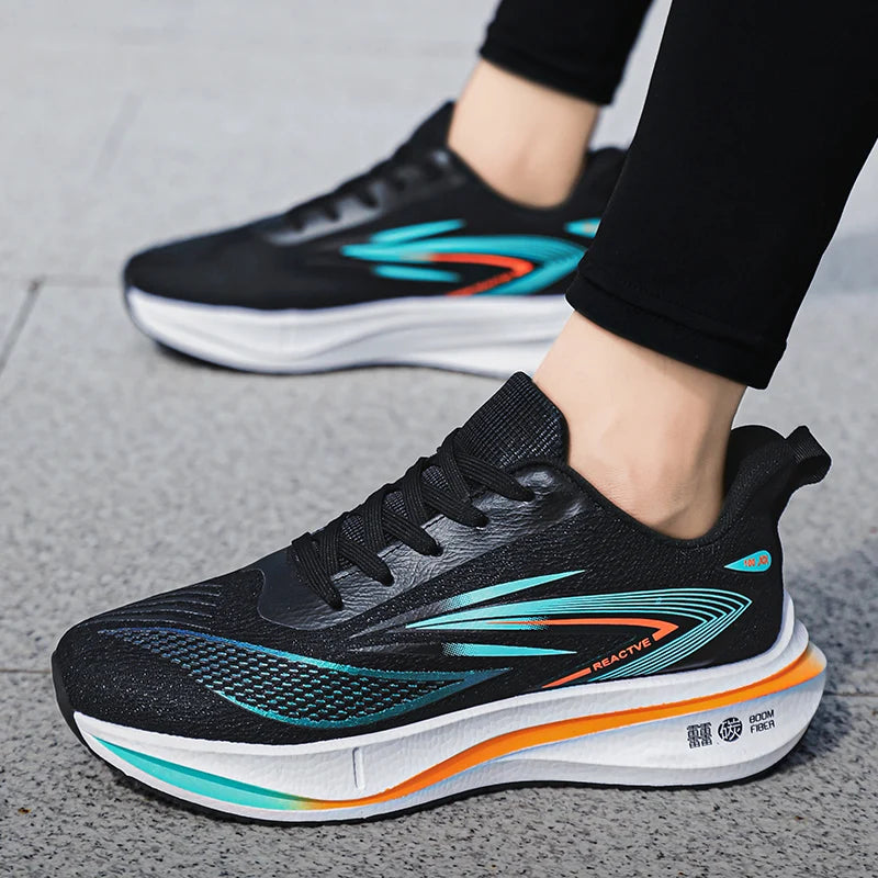 Running Shoes Men Mesh Breathable Outdoor Sports Flat Casual Mesh Walking Comfortable Tennis Shoes for Man Sneakers