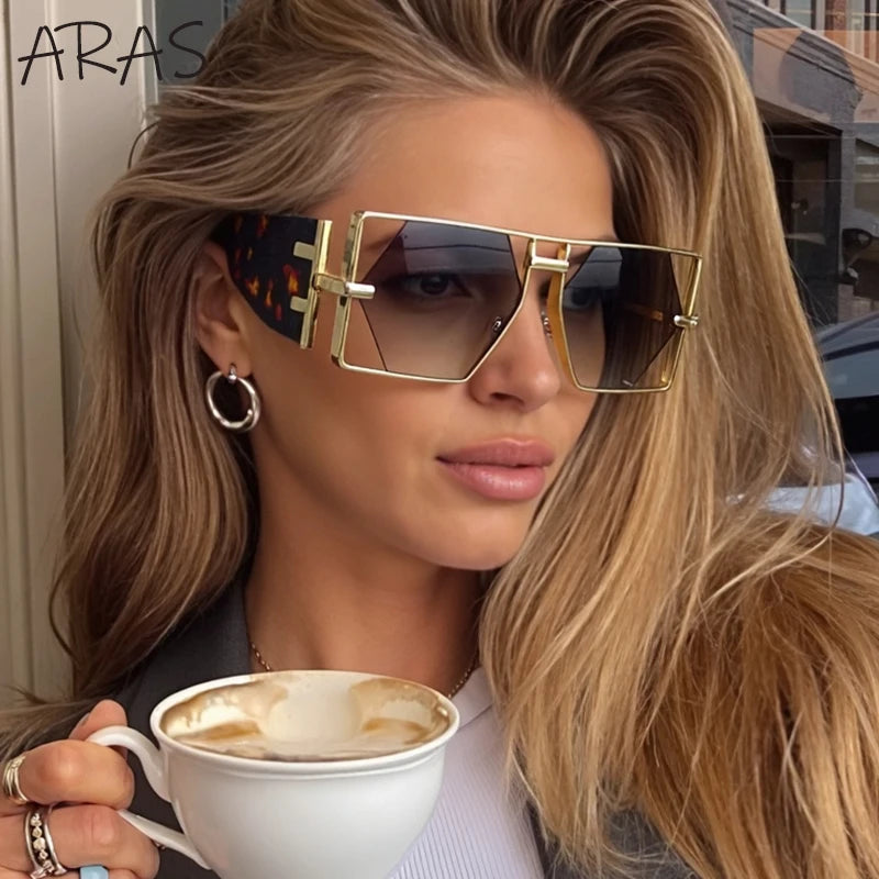Steampunk Rectangle Sunglasses Women Men 2026 Luxury Hollow Metal Frame Sun Glasses Vintage Punk Hexagon Eyewear UV400 Shades