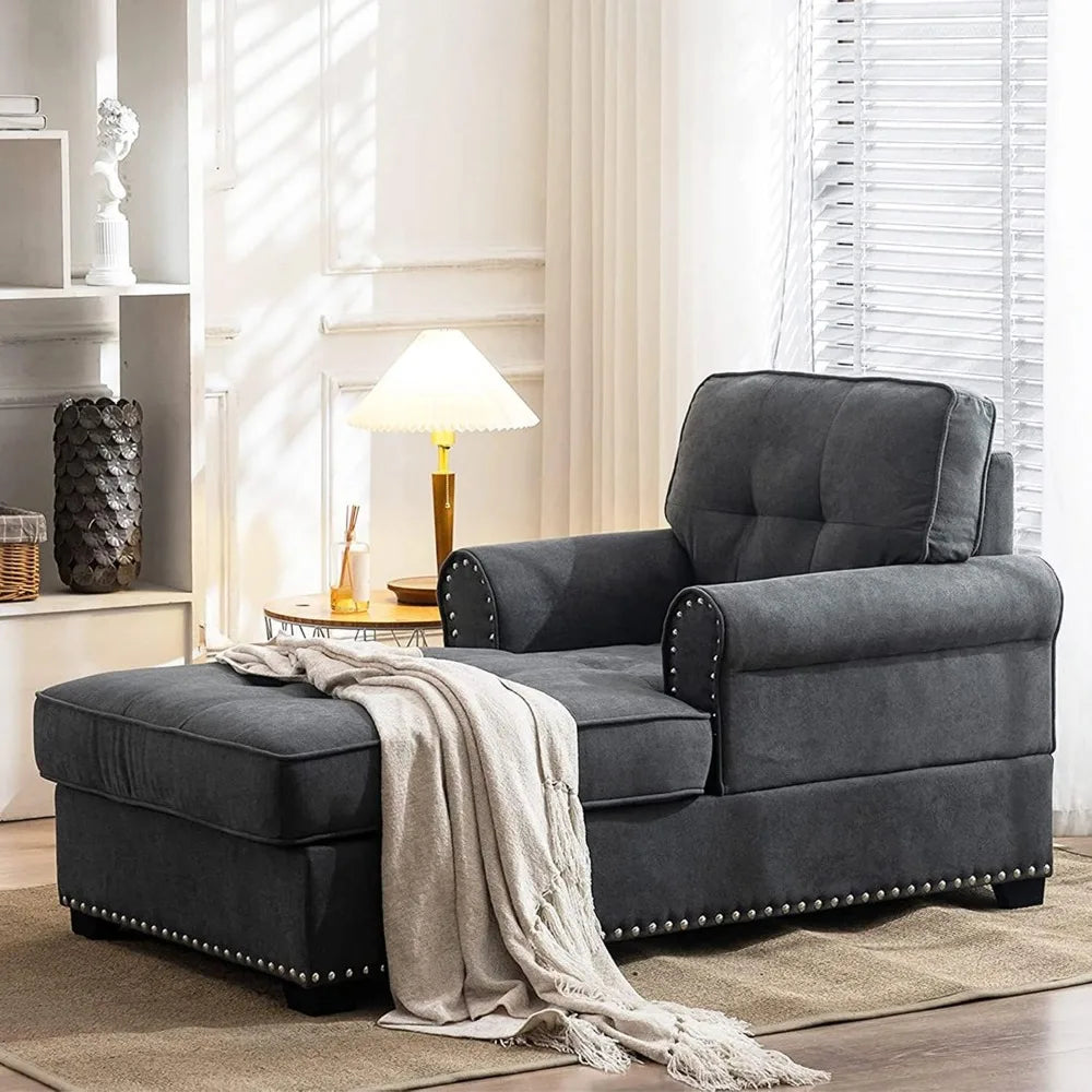 Cozy Chaise Lounge Indoor Living Room Chase Chair Upholstered Chaise Lounges Sleeper for Bedroom Living Room Home Small Place,D