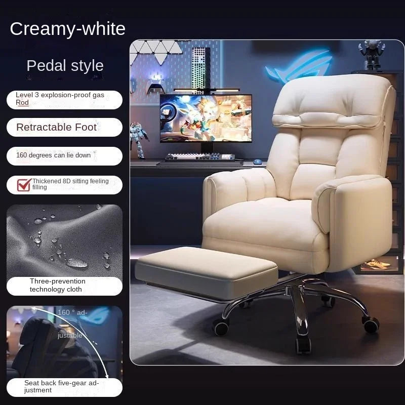 Office Chair – Ergonomic Big and Tall – Adjustable Footrest | KIMLUD