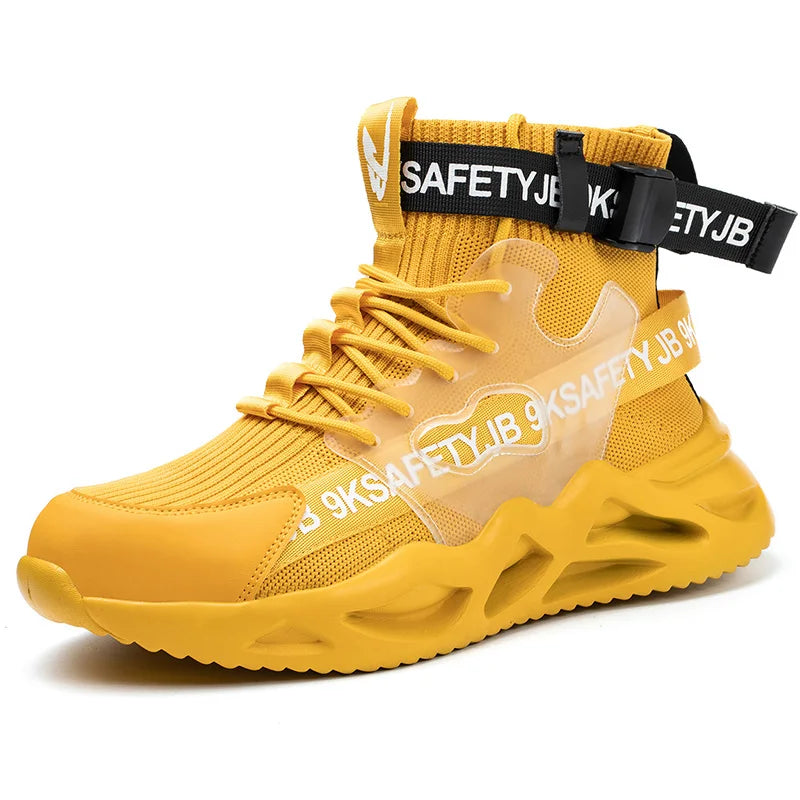 Man Safety Shoes Puncture-Proof Work Sneakers Lightweight Work Shoes Men Steel Toe Shoes Safety Boots Indestructible Shoes