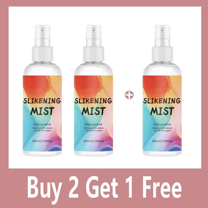 Silk Therapy Hair Spray Silkening Thermal Shield For Curly Texture — Clear | KIMLUD