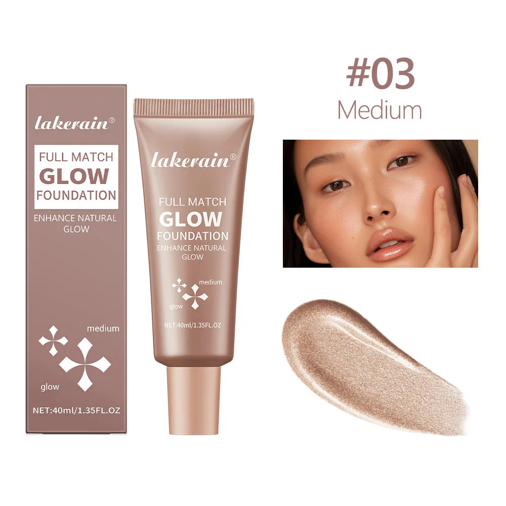Natural Glow Enhancer Foundation Glowing Moisturizing Lightweight base Multi-purpose Face Body Glitter Cream Bronzer For Paris
