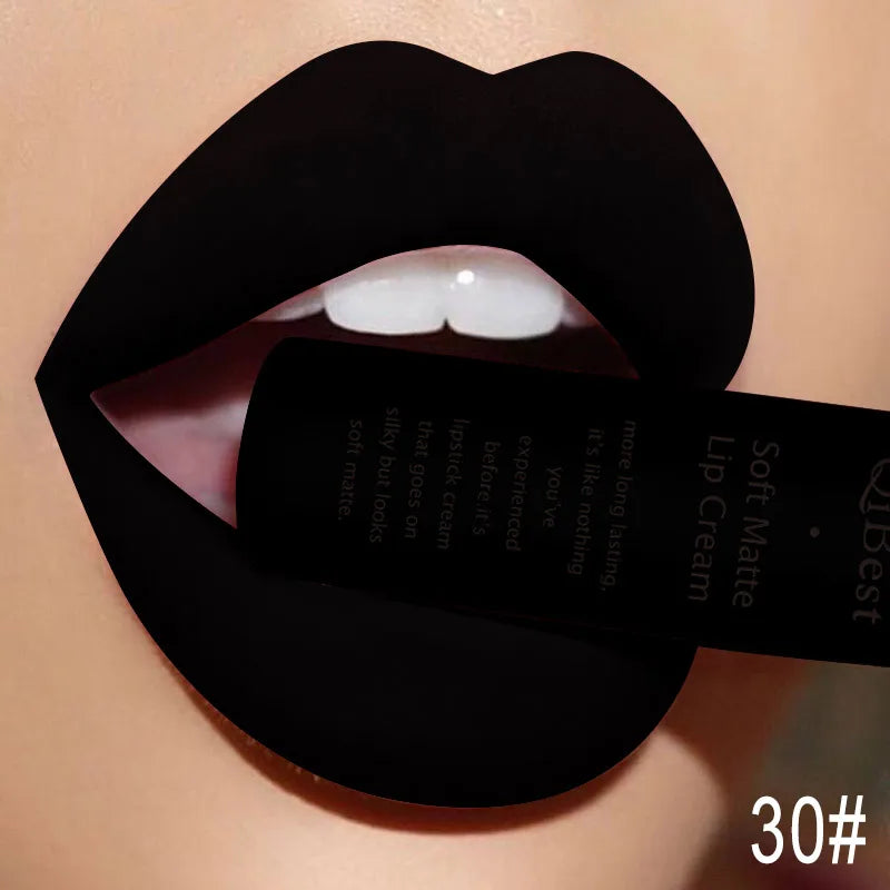 Matte Liquid Lipstick Velvet Finish Waterproof Long-Lasting Lip Stain — Red | KIMLUD