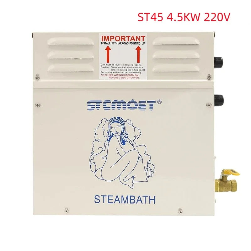 4.5/6/7/8/9KW Sauna Spa Steam Generator For Home Steam Shower with Digital Controller Sauna Room SPA Steam Bath Machine