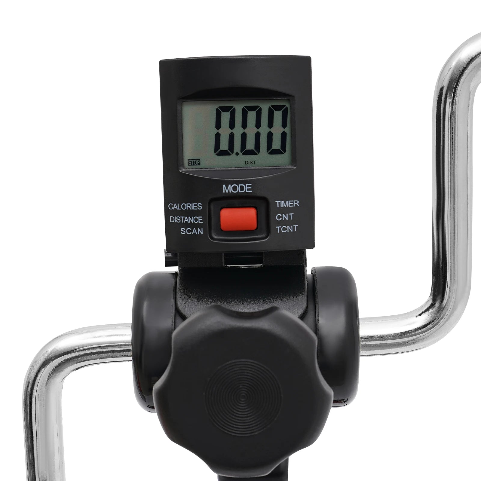 Pedal Exerciser Bike for Home Fitness, Adjustable Tension/Knob & Height (31.1-36.6"), LCD Display (Time/Calories/Distance)