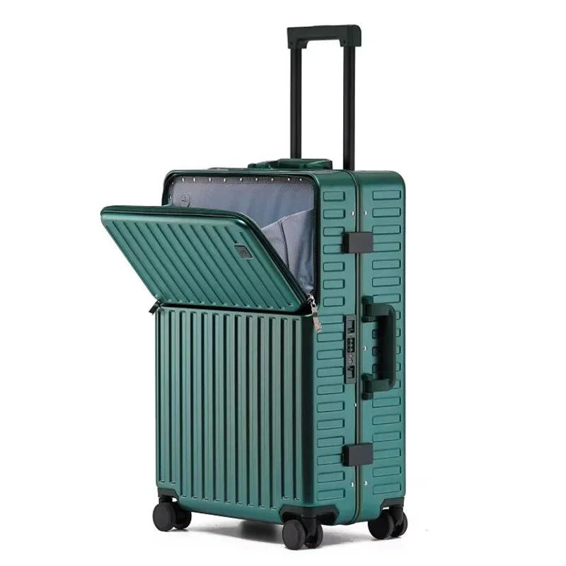 Formsio 20"24"26" Spinner Carry On Suitcase Bag Hand Luggage Check In Aluminum Frame Laptop PC Business Trolley Case With Wheel