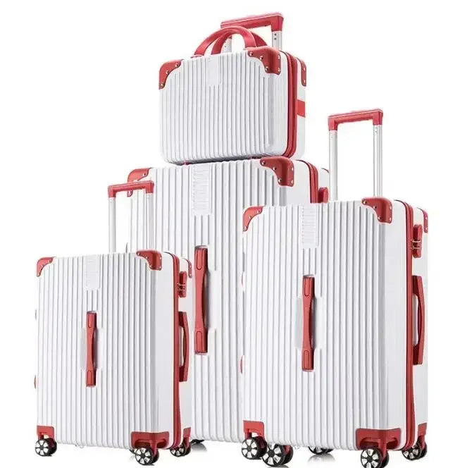 Vescovo Spinner ABS Travel Suitcase Set Hardside Trolley Case Luggage Sets 4pcs