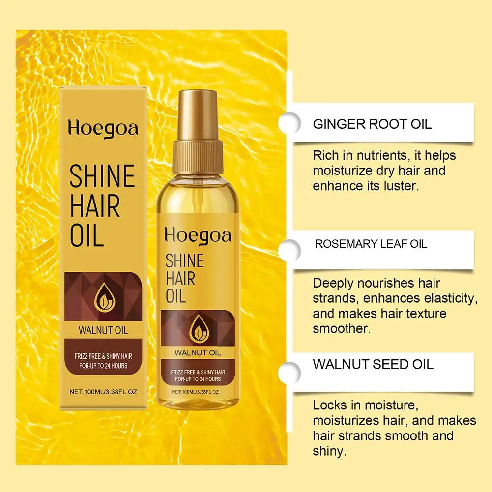 Natural Walnut Oil Promotes Healthy Hair Thickens and Extends Massage Pure Moisturizing Oil For Hair