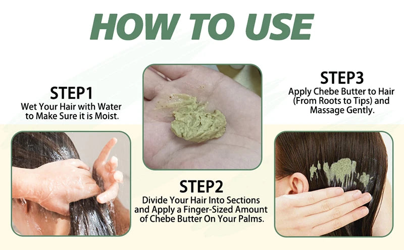 GOIPLE Chebe Butter Deep Nourishes Repair Damaged Anti Hair Loss Breakage Hair Growth Oil Mask For Hair Growth Treatment