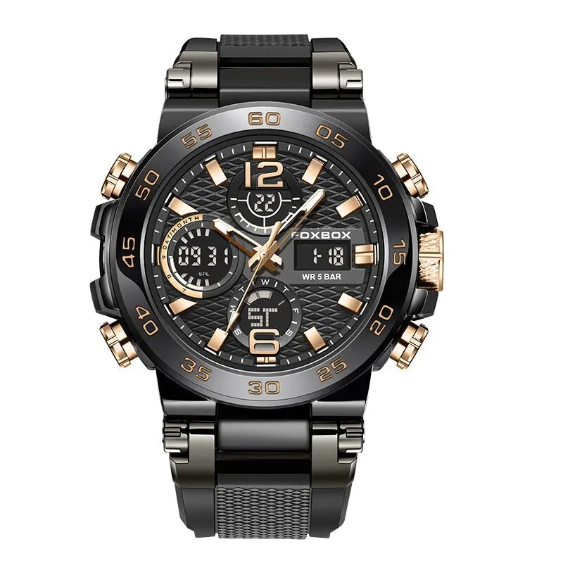 Stainless Steel Chronograph Diver Watch — Gold | KIMLUD