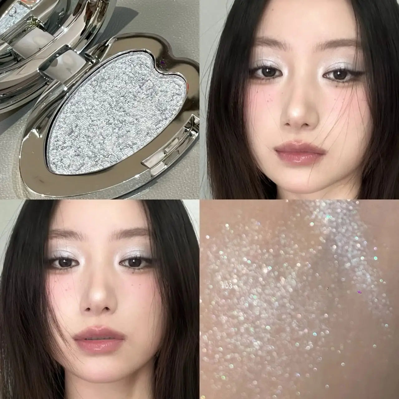 Eyeshadow Palette – Waterproof – Pearlescent Blue Metallic | KIMLUD