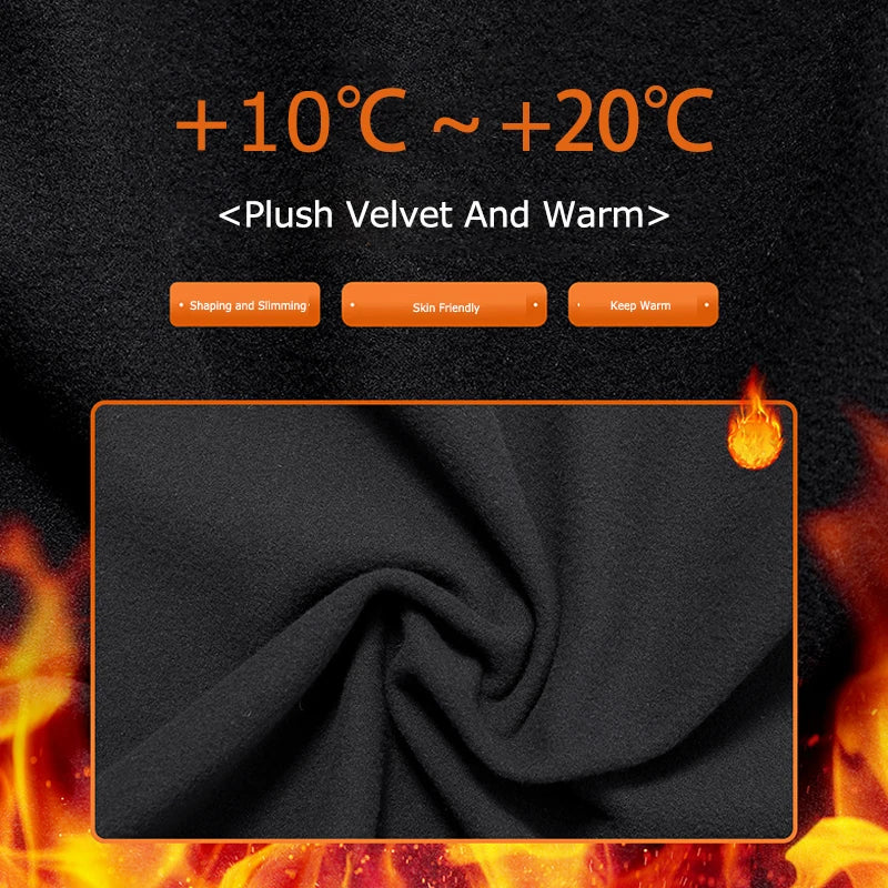 Jumpsuit – Warm Plush Winter Set – Nylon Elastane – Black | KIMLUD