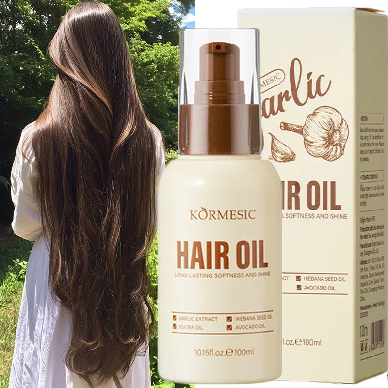 Garlic-Infused Oil Hair Growth Treatment For Damaged Roots And Thinning Hair — Cream | KIMLUD