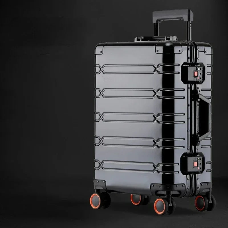 Travel Bags Rolling Luggage Luggage 20‘’Carry-On Cabin Suitcase  Aluminum-magnesium Alloy Travel Suitcase