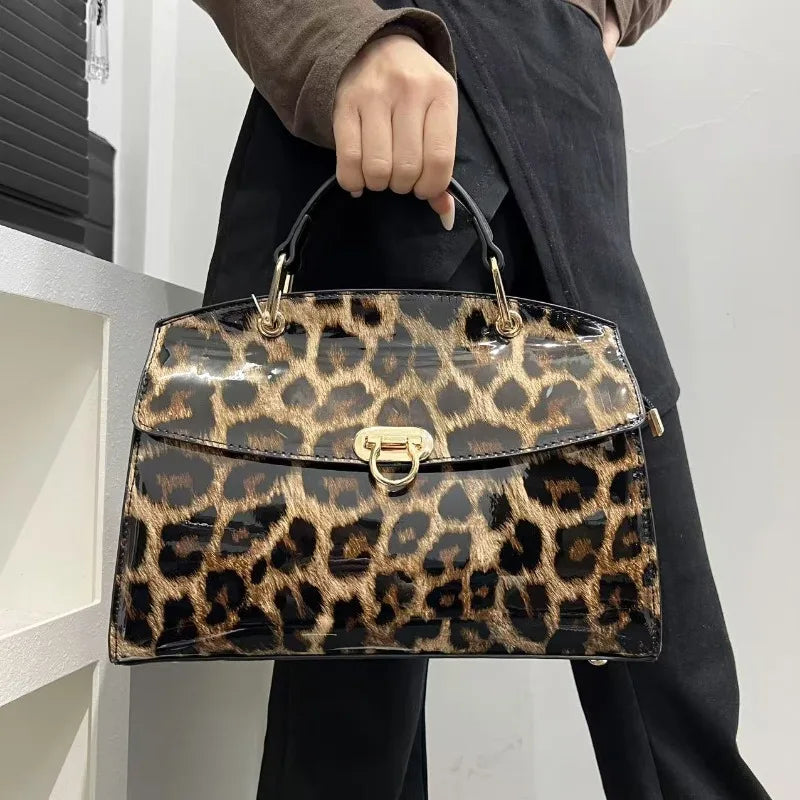 New Fashion Women's Bag Casual Retro Leopard Print Shoulder Bag High Quality Personalized Crossbody Bag Designer Luxury Handbags
