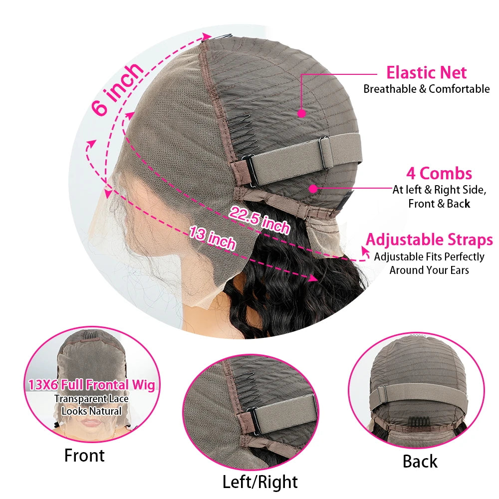 HD Lace Front Wig Body Wave 46in 200 Density — Chocolate Brown | KIMLUD