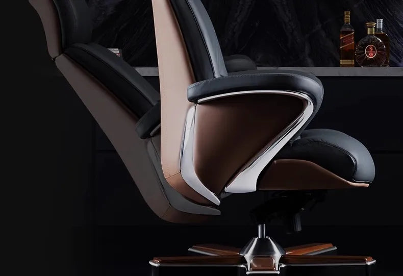 Office Chair - Modern Ergonomic - Cowhide | KIMLUD