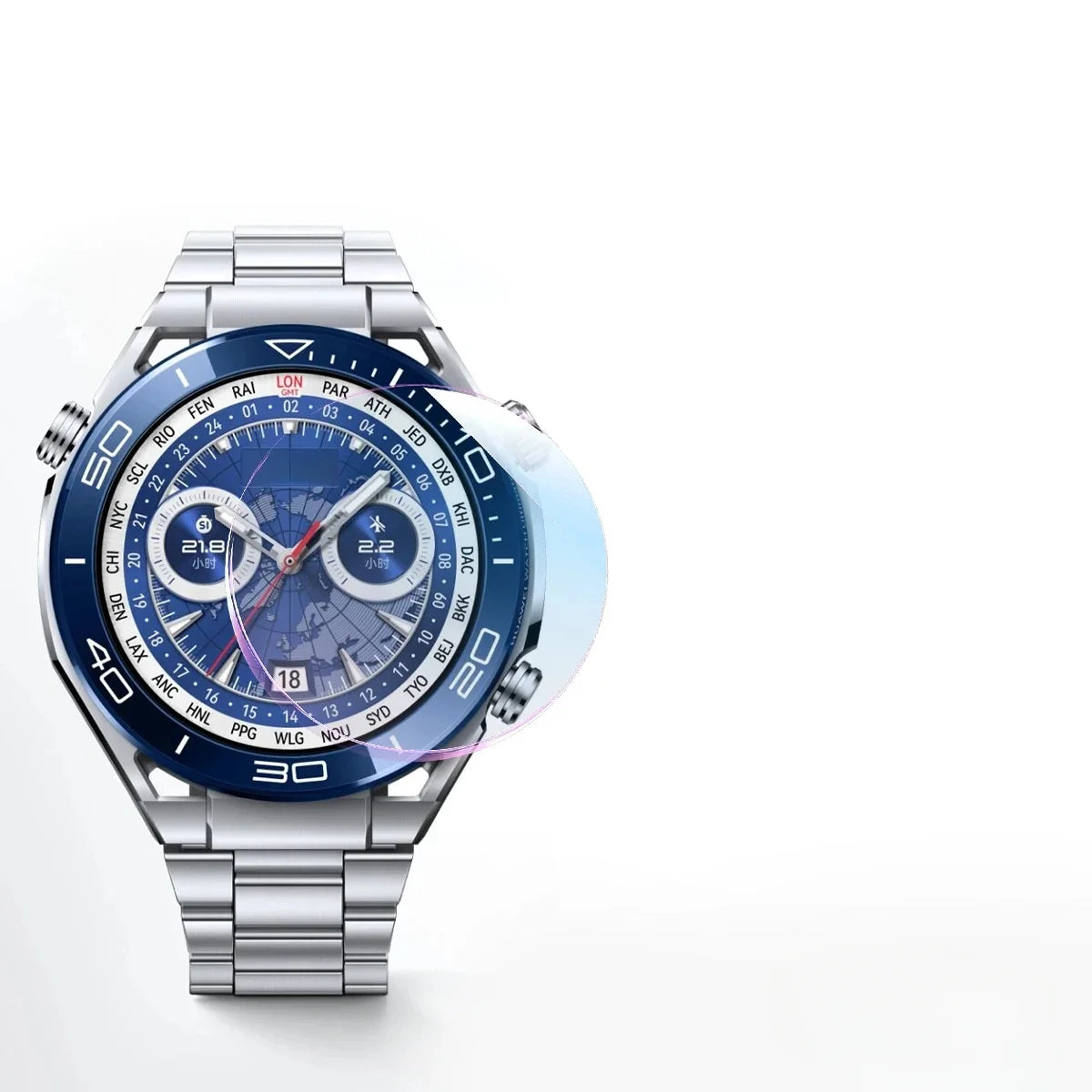 Tempered Glass For Huawei Watch Ultimate Smartwatch Accessories Anti Fingerprint Screen Protector For Huawei Watch Ultimate