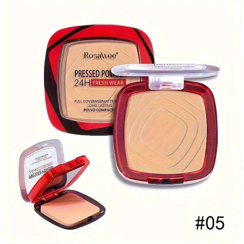 Matte Full Coverage Pressed Powder Foundation With Built-In Puff For 24-Hour Fresh Wear — Beige Nude | KIMLUD
