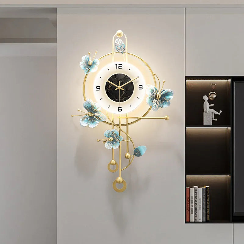 Acrylic Silent Wall Clock Xenomorph Clock — Black | KIMLUD