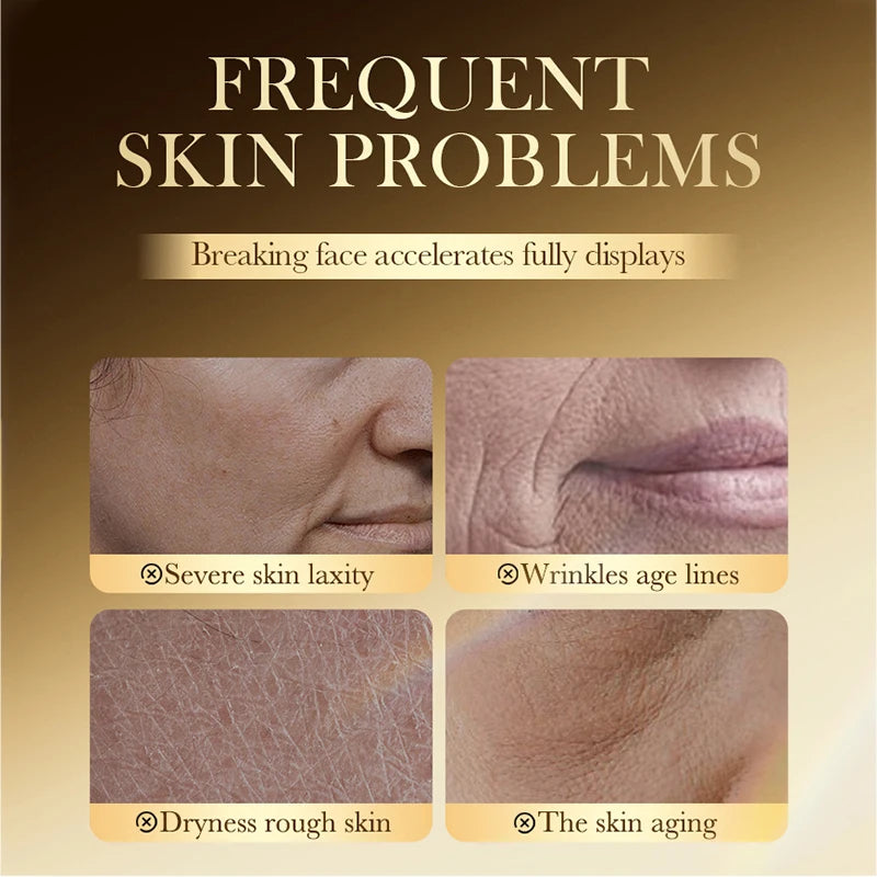 SADOER Golden Collagen Facial Masks Moisturizing Anti-Aging Anti Wrinkles Face Mask Sheet Collagen Masks Skin Care Product