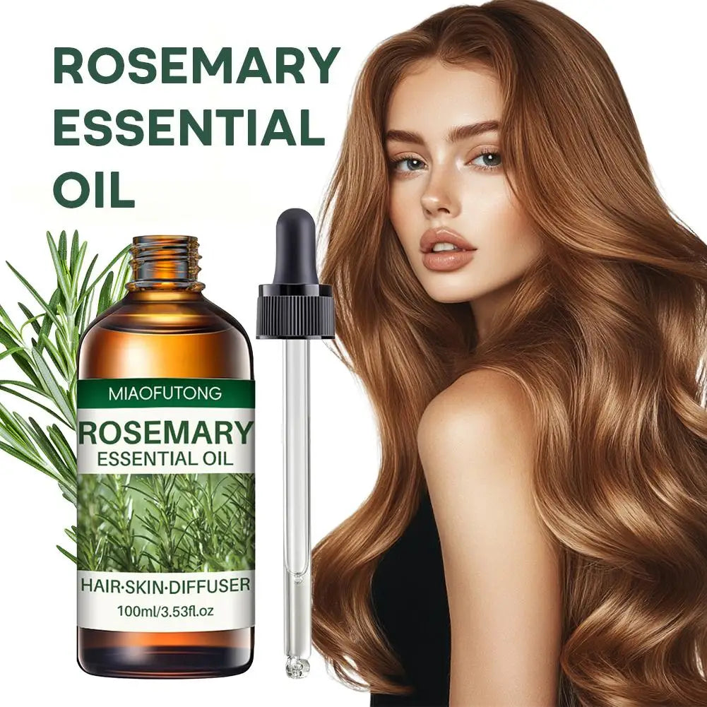 Rosemary-Infused Hair Growth Oil for Dry Damaged Hair and Scalp Care — Amber | KIMLUD