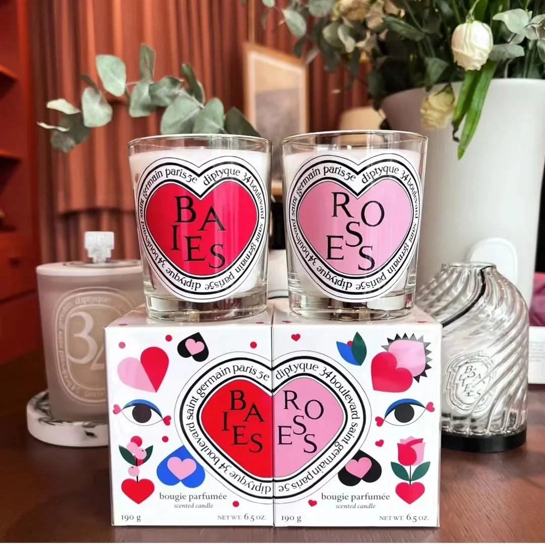 Romantic Limited Diptyques Candles Sakura Scented Fragrance Candle Light Gift High Quality Aromatherapy Perfume Aroma Home Decor