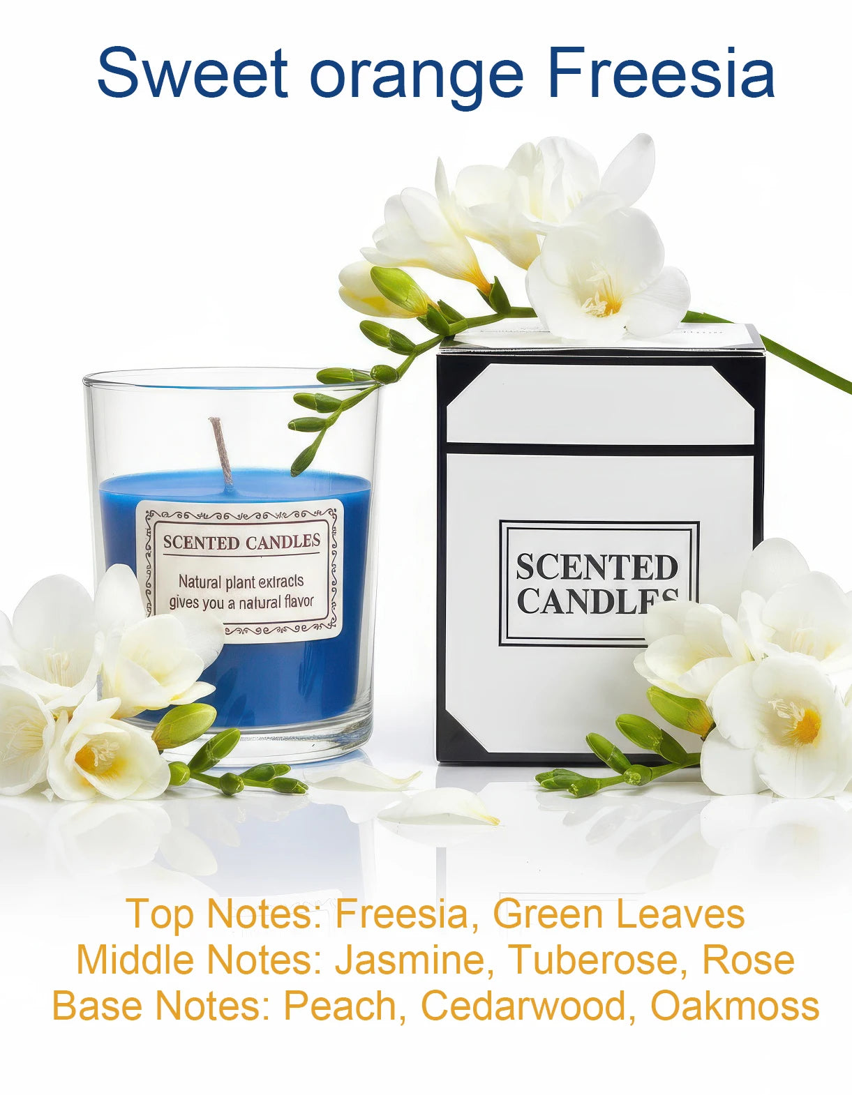 Scented Glass Jar Candle Handmade Soy Wax – Smokeless Aromatherapy Candle for Home Decor, Relaxation, Spa, or Party Gift Set