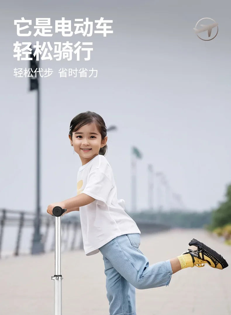 Electric Suitcase Scooter 20 Inch Front-Open — Silver | KIMLUD